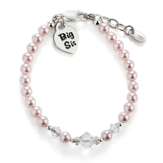 Big Sis (Pink) Sterling Silver Big Sis Bracelet