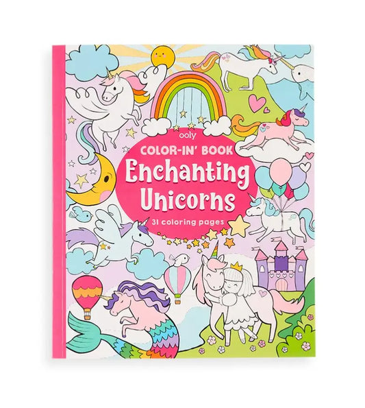Color In Book, Enchanting Unicorn