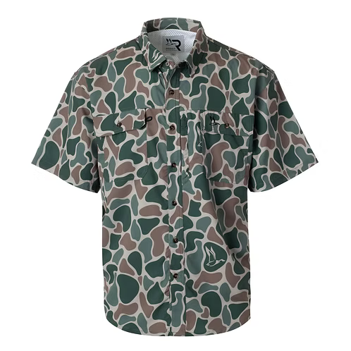 Camo Roost SS Button Down