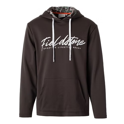 Brown Script Midweight Hoodie