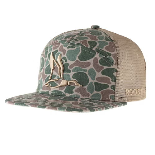 Camo Roost Front Camo 3D Puff Logo Hat