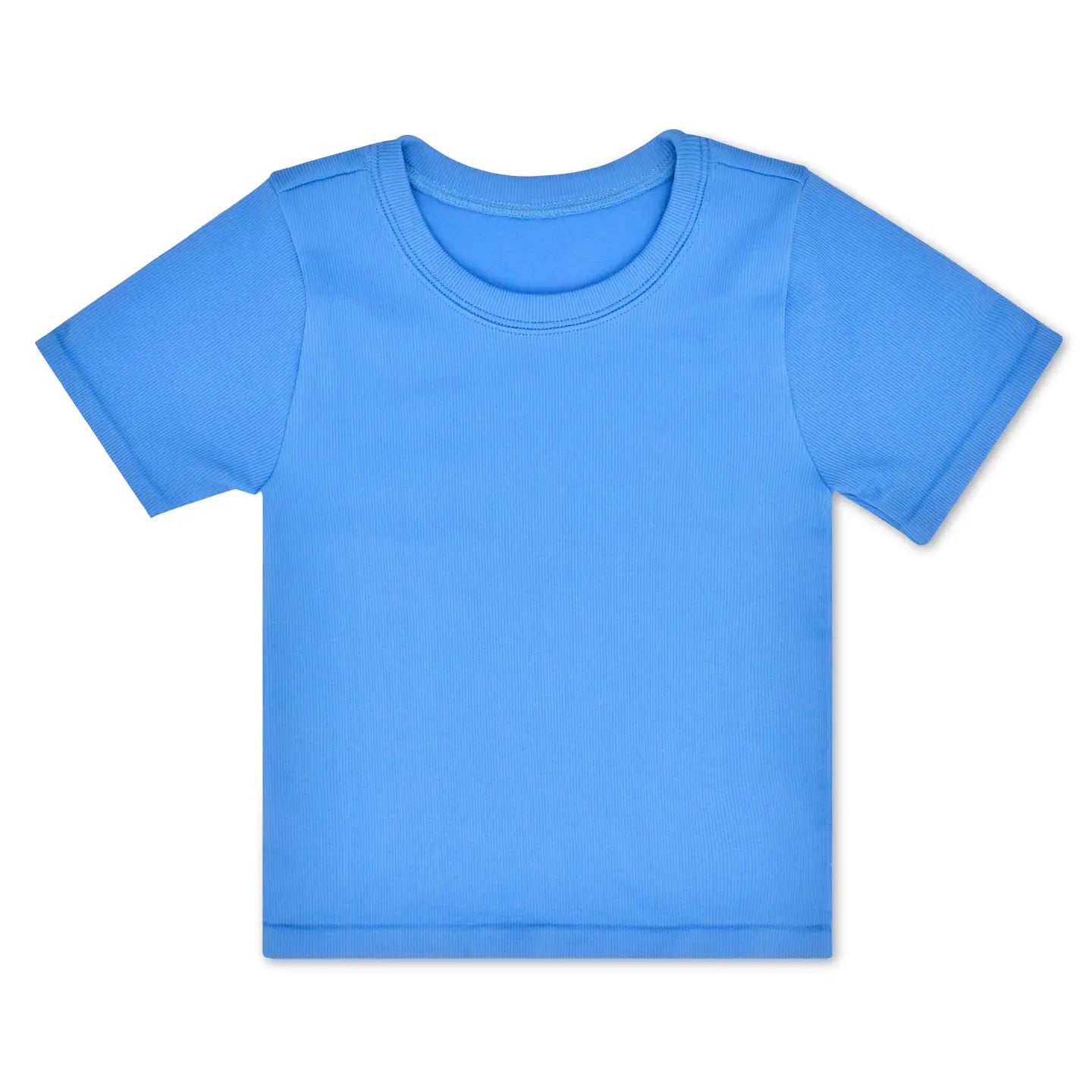 Bright Blue Ribbed Shirt