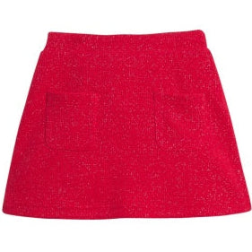 Patch Pocket Skort - Crimson