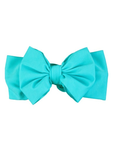 Swim Bow Headband, BRIGHT AQUA