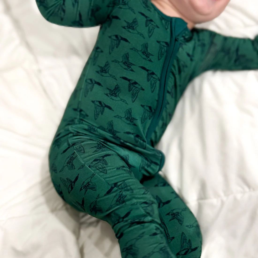Migration Duck Pattern Bamboo Sleeper
