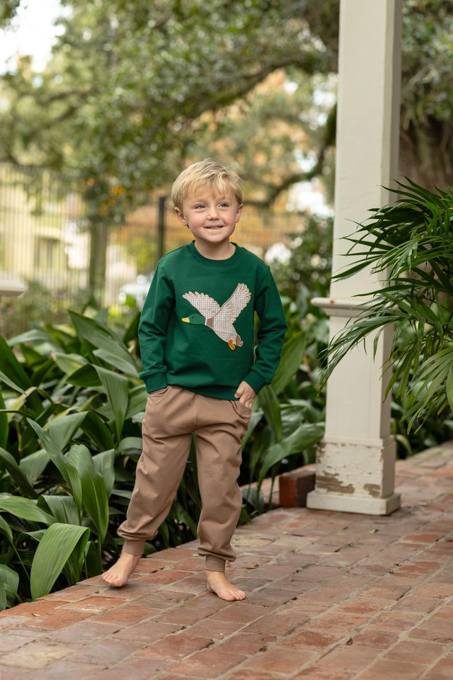 French Terry Pullover, Mallard