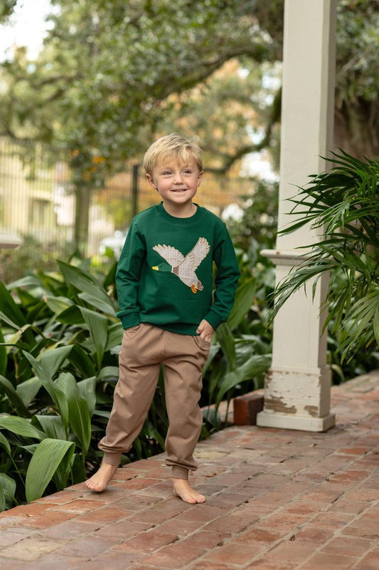 French Terry Pullover, Mallard