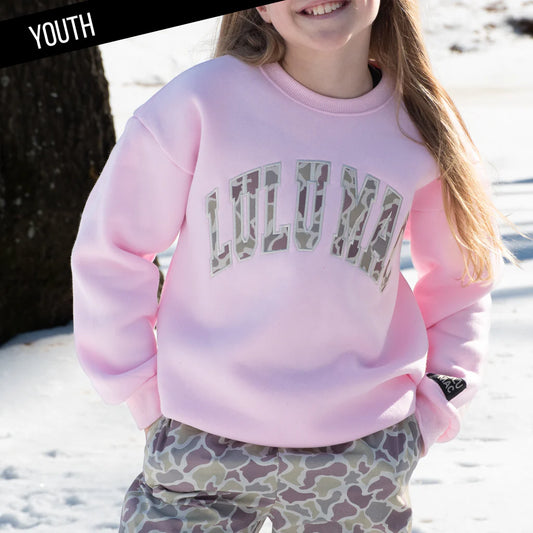 Lulu Mac Pullover , Light Pink Camo