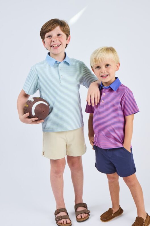 Waterbound Polo, Blue/Coral
