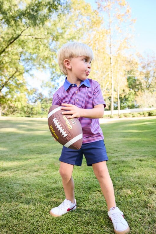 Waterbound Polo, Blue/Coral