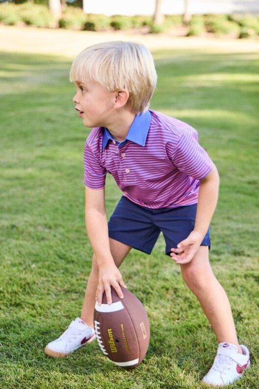 Waterbound Polo, Blue/Coral