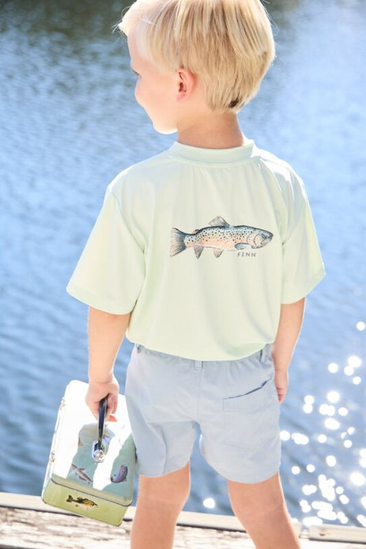 Tidal Tech Tee, Brown Trout