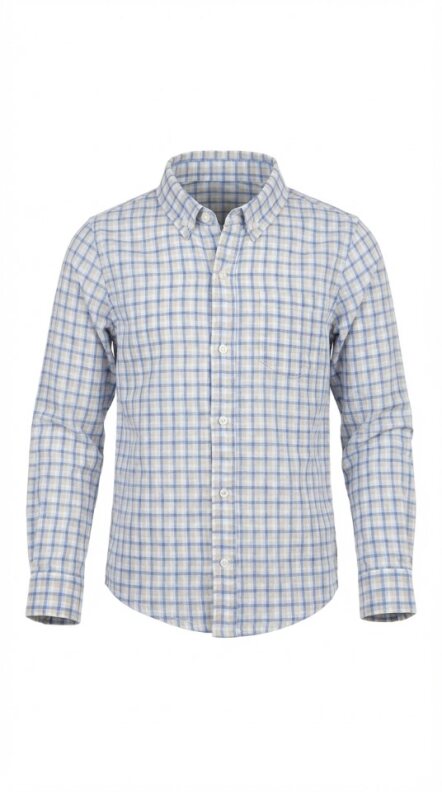 Blue/Tan Pier Front Button Down Shirt