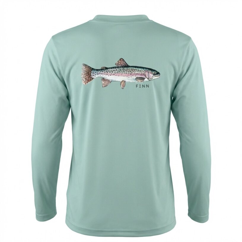 Tidal Tech Long Sleeve, Finn Green/Rainbow Trout