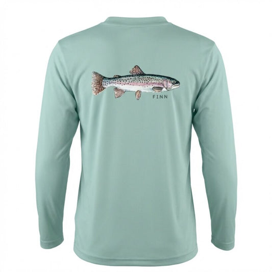 Tidal Tech Long Sleeve, Finn Green/Rainbow Trout