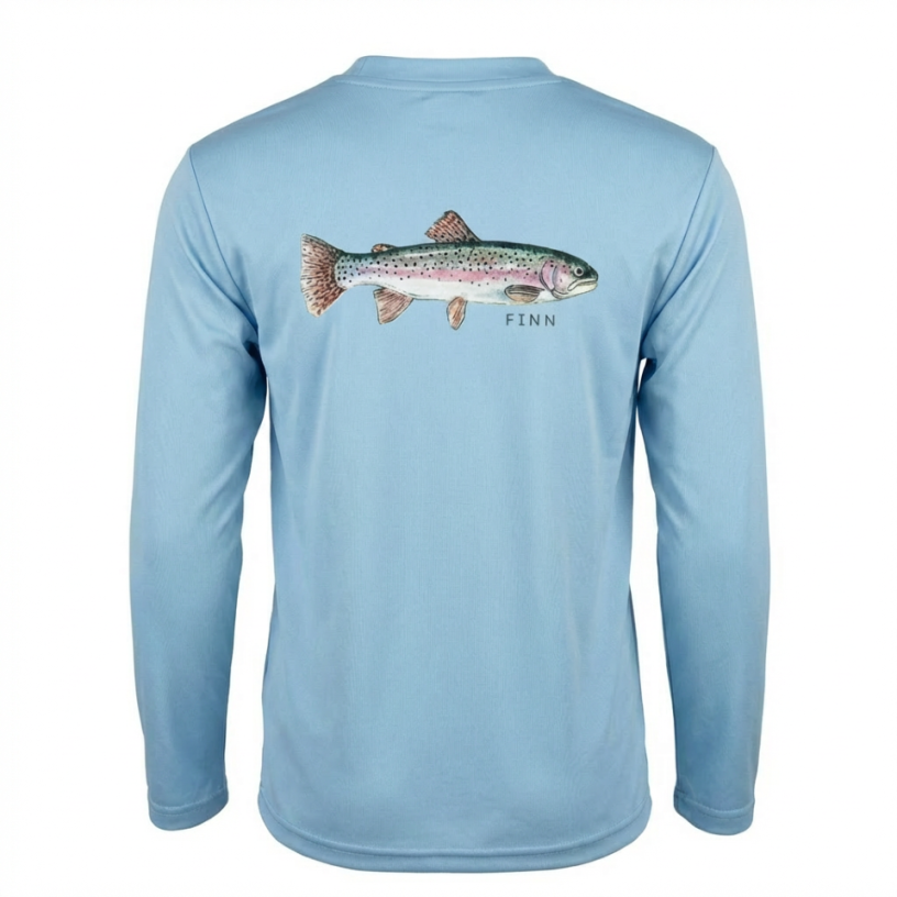 Tidal Tech Long Sleeve, Rainbow Trout/Seafoam
