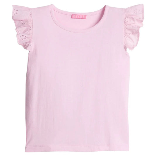 Eyelet Tank-Pink