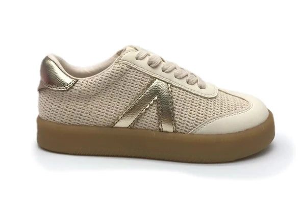 Axel Sneakers, Beige/Gold