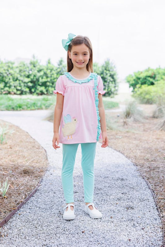 Turkey Ruffle Pants Set